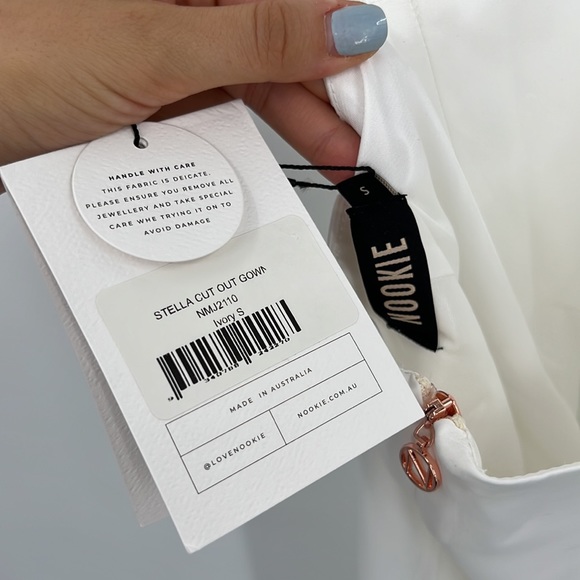 Nookie Stella Cut Out Gown in Ivory Small - Picture 9 of 13